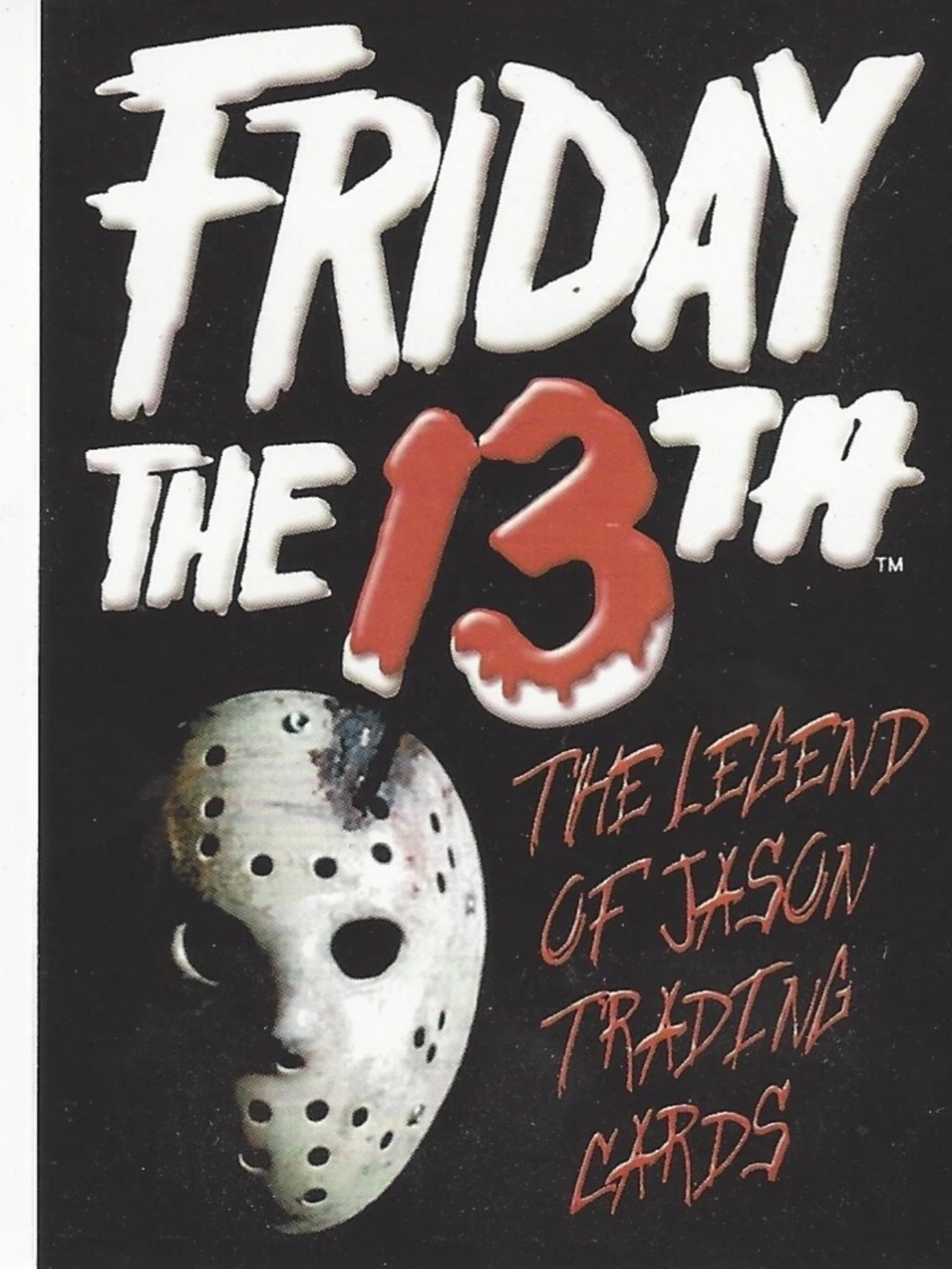 Rare Jason Voorhees Friday The 13th Horror Movie Halloween Promo Trading Card